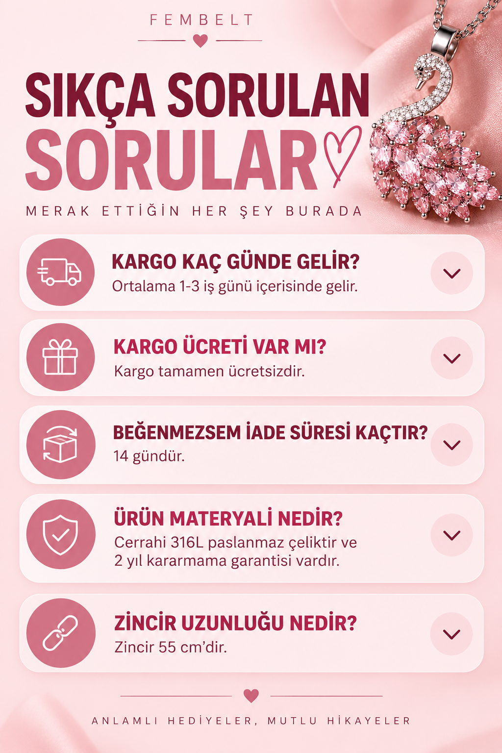 Kuğu Kolye