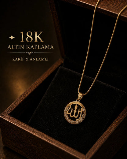 FEMBELT SIGNATURE | Bombeli Allah Lafzı Zirkon Kolye
