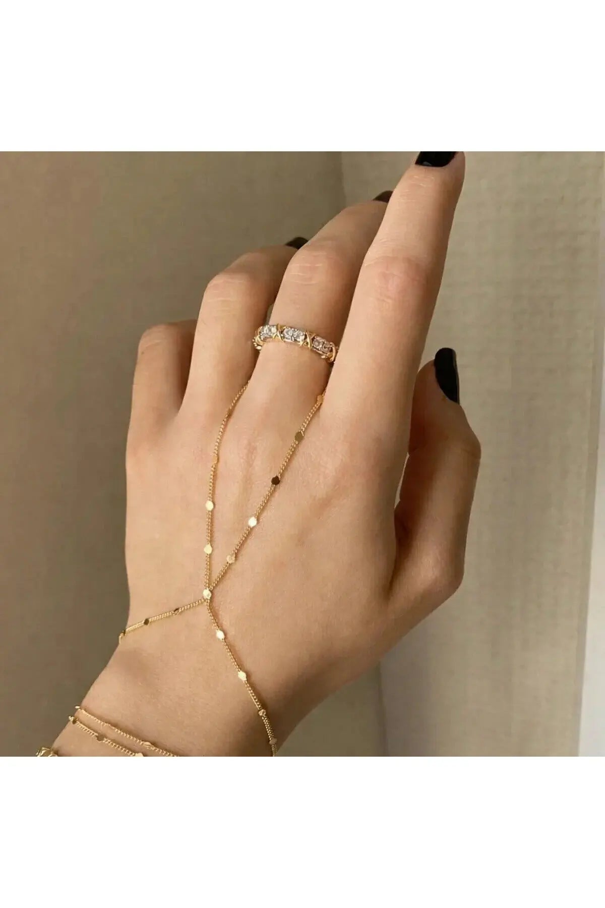 Kadın Gold Pullu Şahmeran Bileklik - Fembelt