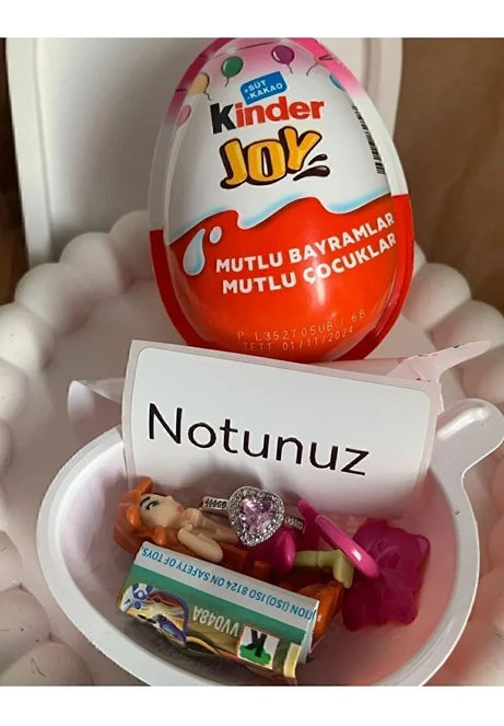 Sürpriz Yumurta Konseptli Kalpli Yüzük – Aşk Dolu Hediye