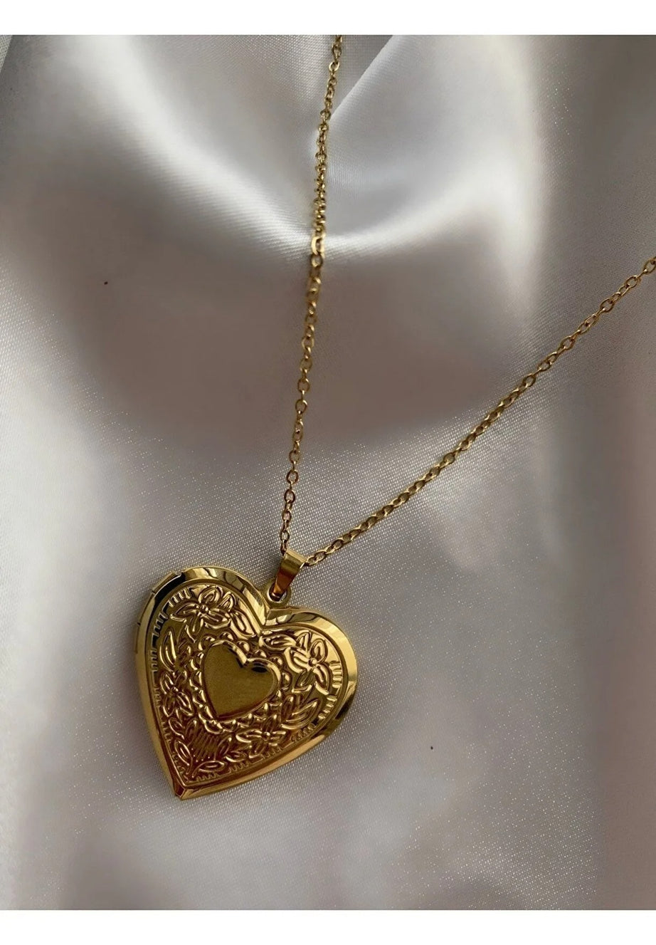 kalpli fotograflı kolye